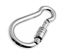 Snap hook with self-lock nut