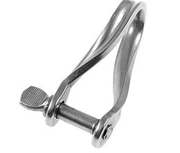 Flat shackle, twisted