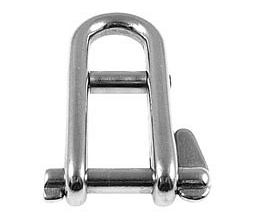 Key pin shackle with bar