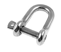 Flat shackle, semi-round