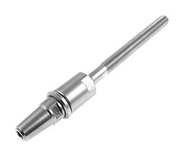 Fast and bolt, quick attach thread terminal