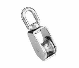 Single block with brass bushing and small sheave