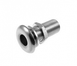 Thru-hull with external thread