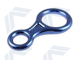 Aluminium figure eight descender