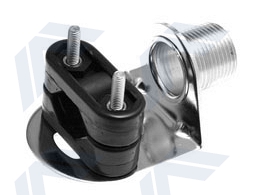 Antenna base for rail fixing