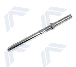 Swage stud with nut, right thread