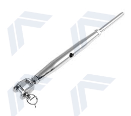 Turnbuckle with fork and terminal
