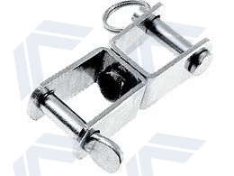 Jaw and jaw flat swivel shackle